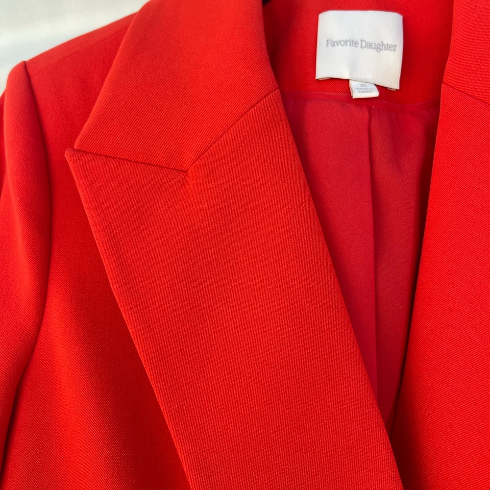 ❤️ Favorite Daughter “The Favorite Blazer “Red tailored blazer sold out color-xs - Picture 8 of 14